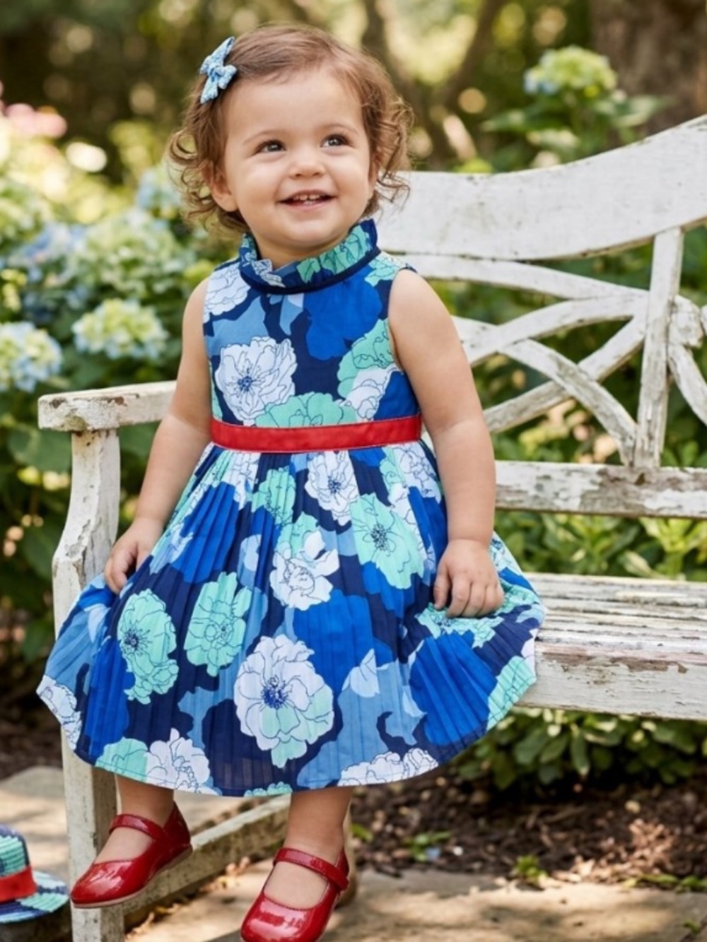 Janie And Jack Sleeveless Floral Dress Size 12 to 18 months NWOT